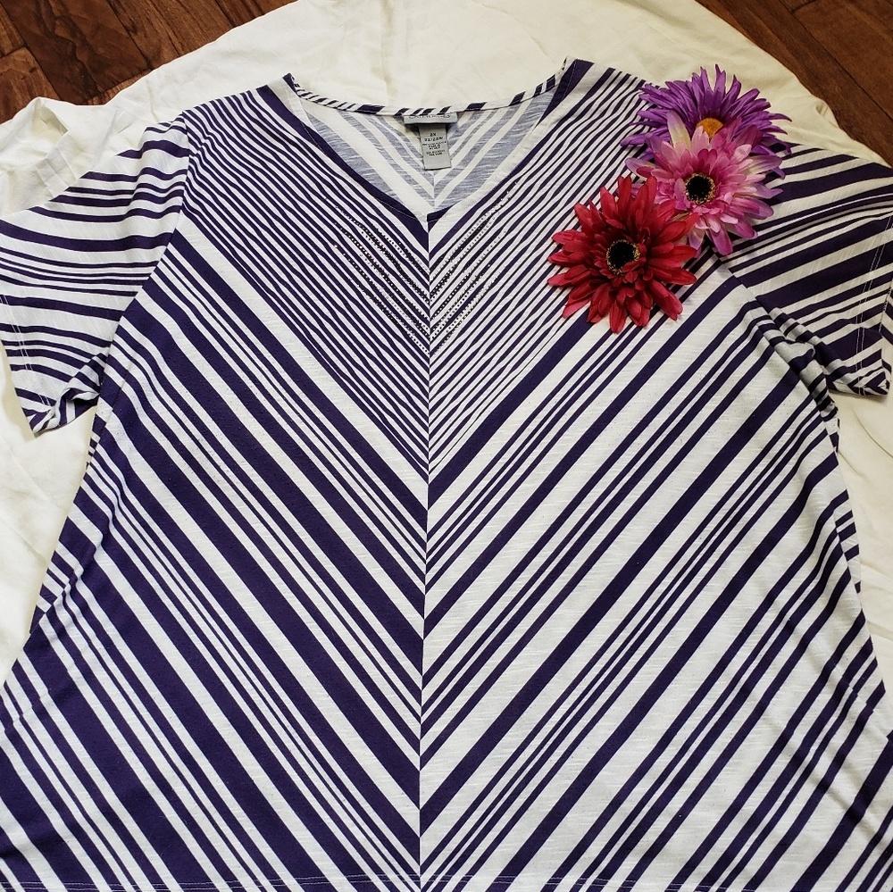 💜 CATHERINE'S Striped Tee